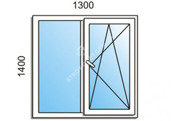 ОКНО 1300*1400 PLAFEN T-LINE 