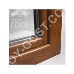 ОКНО 850*1400 ALUPLAST IDEAL2000  ЗОЛОТОЙ ДУБ